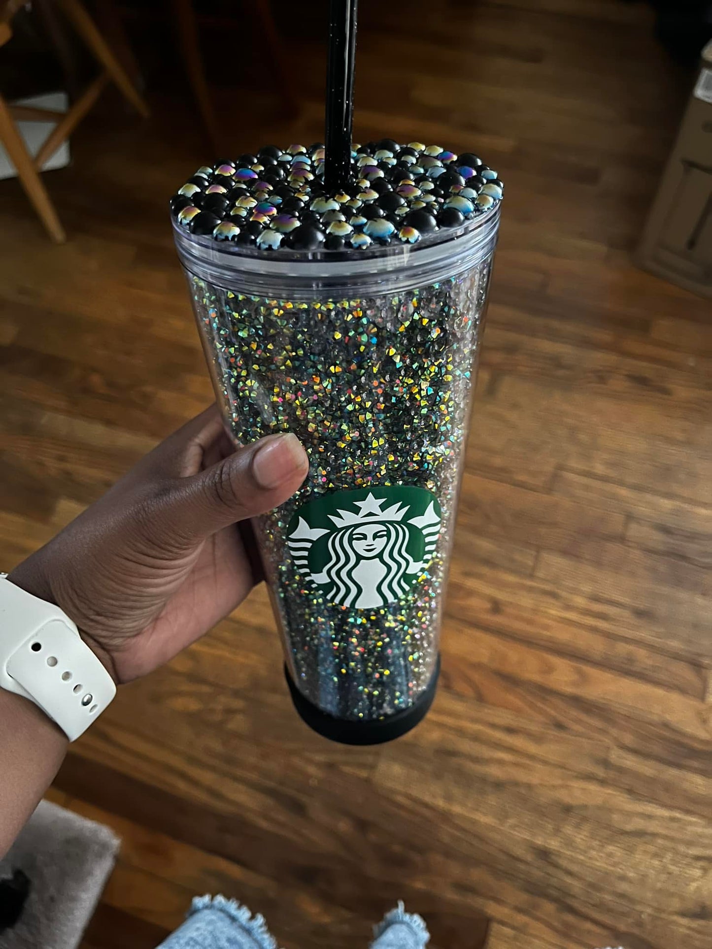 Statement Tumbler Accessory - The Beaded Lid